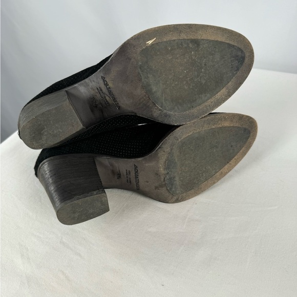Aquatalia Perforated Suede Bootie in Black Size 8.5 - Picture 7 of 8